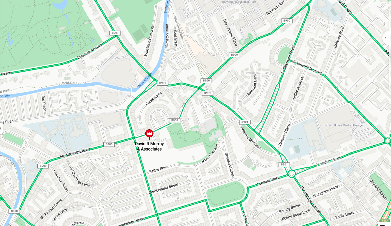 Edinburgh Office Map